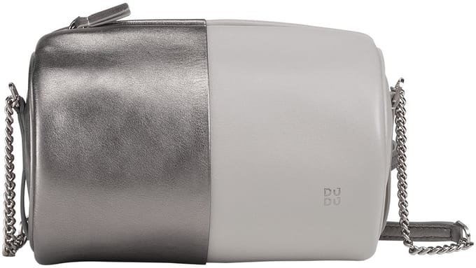 DuDu - Lederen Schoudertasje - Cilindrische Vorm - Elegant Design - Met Kettingriem