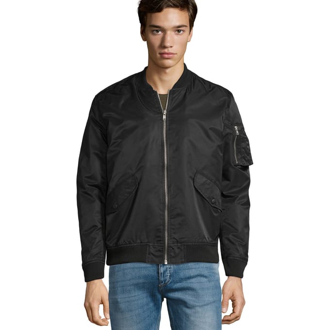 SOLS Unisex Rebel Jacket voor volwassenen (Zwart)