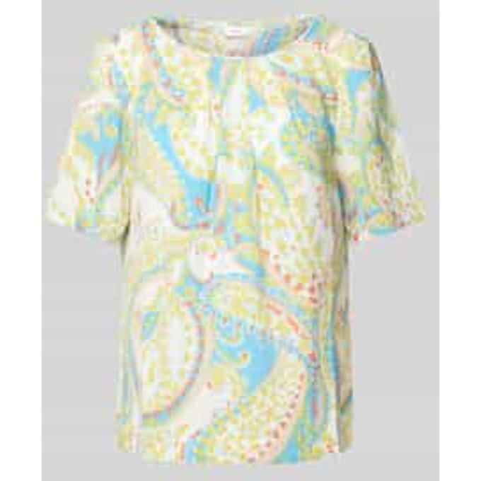Blouse met all-over print