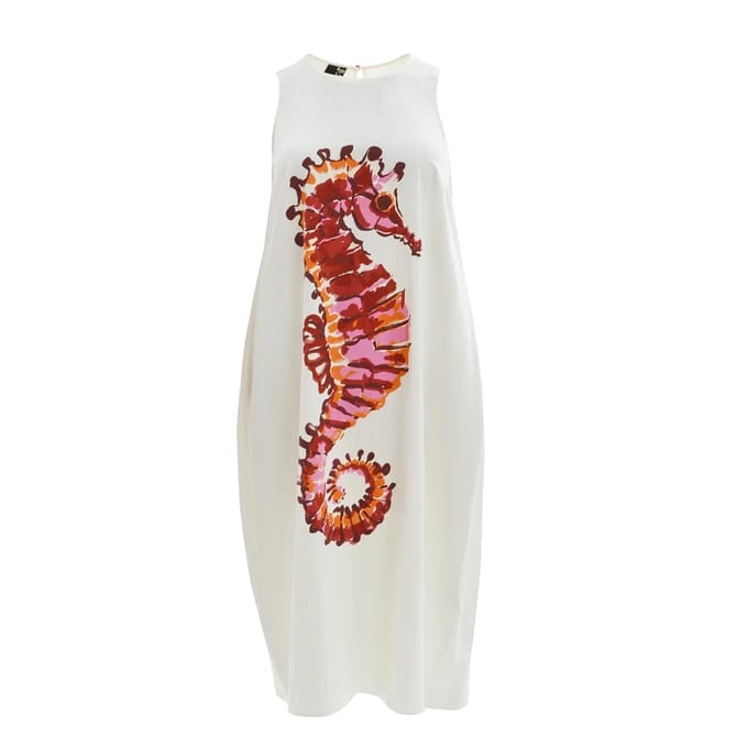Mouwloze damesjurk Mat Fashion Seahorse Print