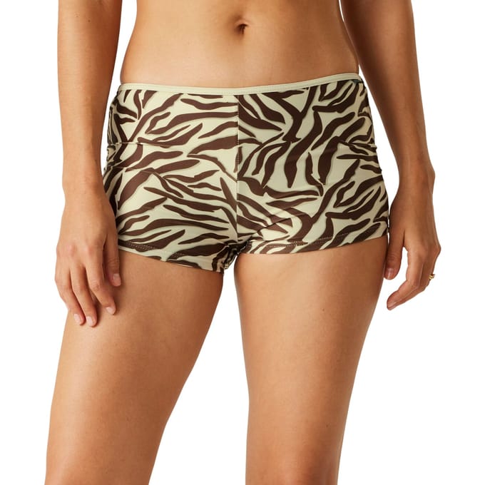 Regatta Dames/Dames Aceana Zebraprint Bikinishort (Grijs/Zwart)
