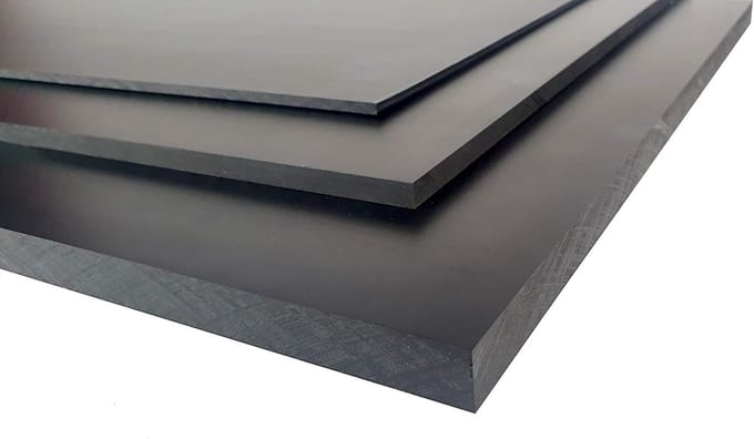 Kunststof Plaat - Polyethyleen Sheet - Constructie Werk - Hoge Slagvastheid - 2000 x 1000 mm - Zwart