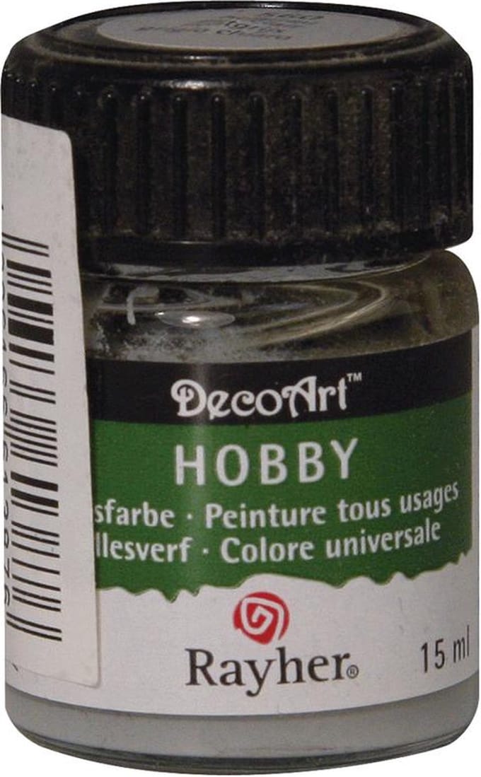 Hobby acrylverf lichtgrijs 15 ml
