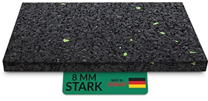 48 stuks 8 mm Terraspads voor terrasbouw, rubbergranulaat, 50 x 100 mm
