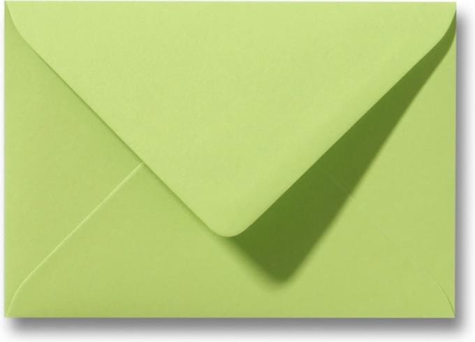 Envelop 11 x 15,6 cm Lindegroen 60 stuks