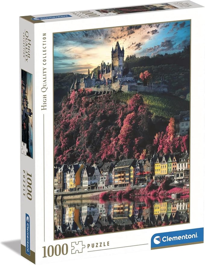 Legpuzzel Kasteel - Landschap Puzzel - Ontspanning Thuis - Glow in the Dark - 69x50cm - Veelkleurig