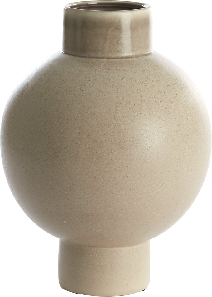 Light & Living Vaas Zelata Keramiek, 38cm - Zand