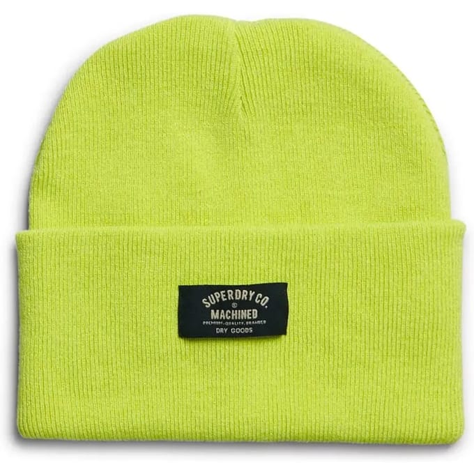 Superdry Klassieke Gebreide Beanie Groen Grootte: 1SIZE