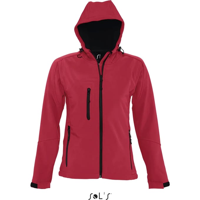 SOL'S Women´s Hooded Softshell Jacket Replay L849 - Pepper Red - M