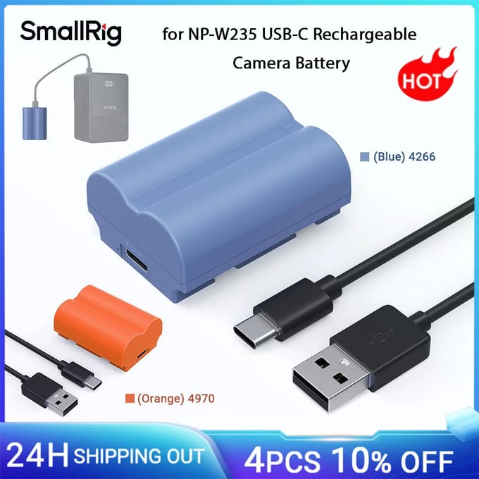 SmallRig 4266 Camera Battery USB-C Rechargable NP-W235