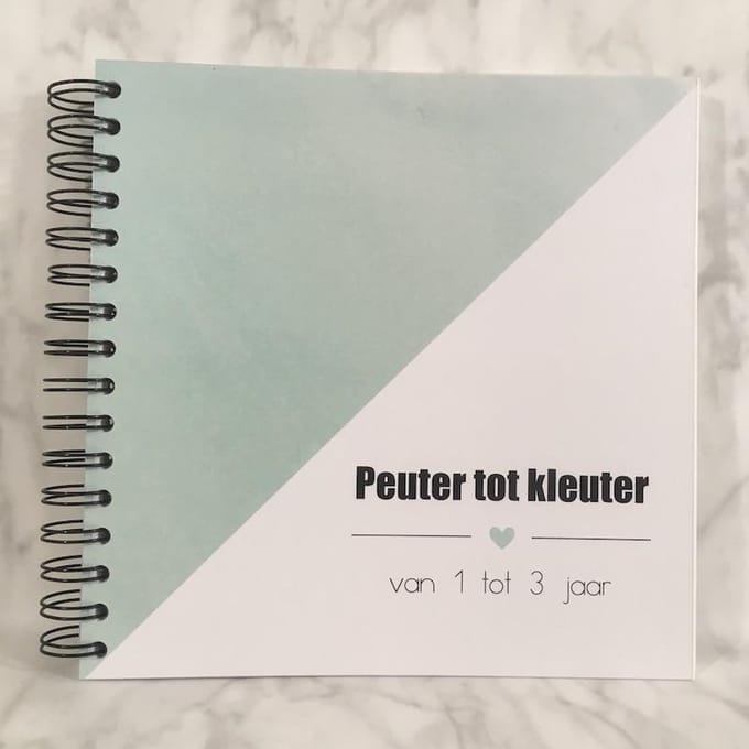 Invulboek 'Peuter tot kleuter' MINTGROEN