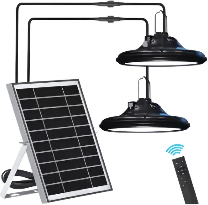 Camping lamp - Hanglamp op zonne-energie - Kampeerlamp - 200 LEDS - Waterdicht