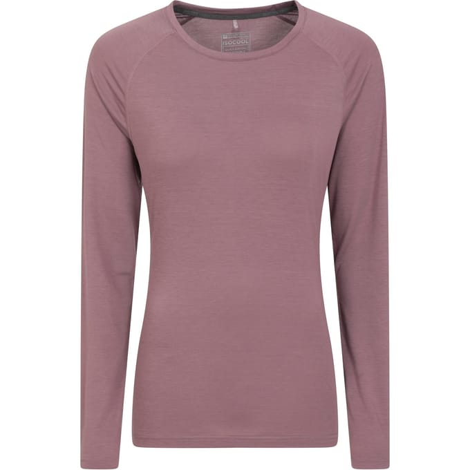 Mountain Warehouse Dames/Dames Quick Dry Top met lange mouwen (Paars)