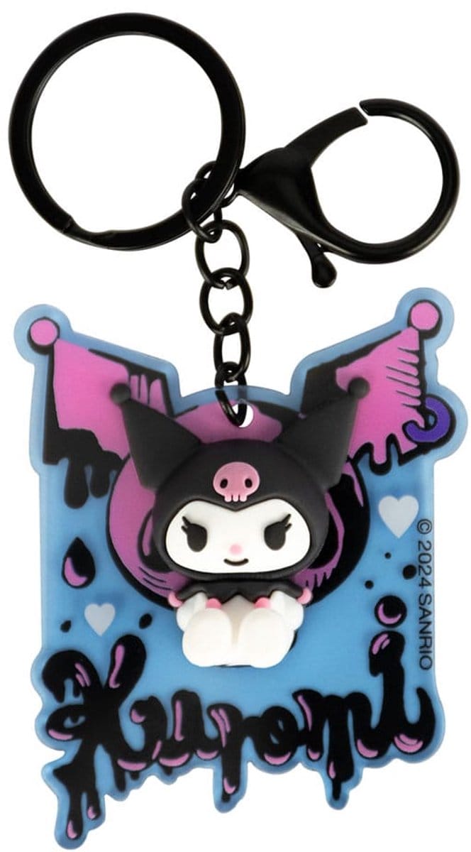 Blue Sky Studios Sanrio 3D Acrylic Keychain Kuromi Keyrings