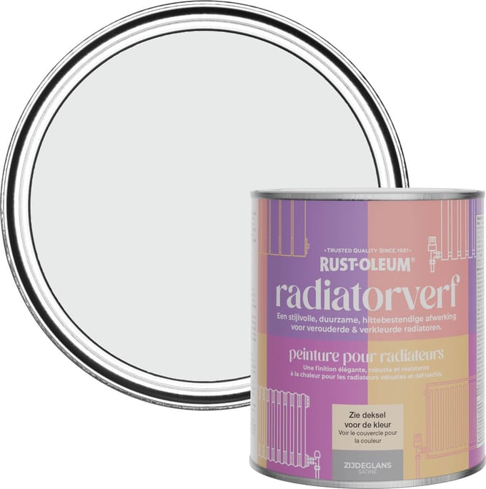 Rust-Oleum Grijs Radiatorverf Zijdeglans - Monaco Mist 750ml