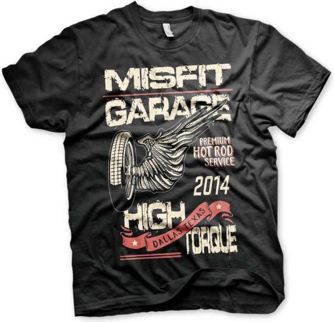Misfit Garage Heren Tshirt -S- High Torque Zwart