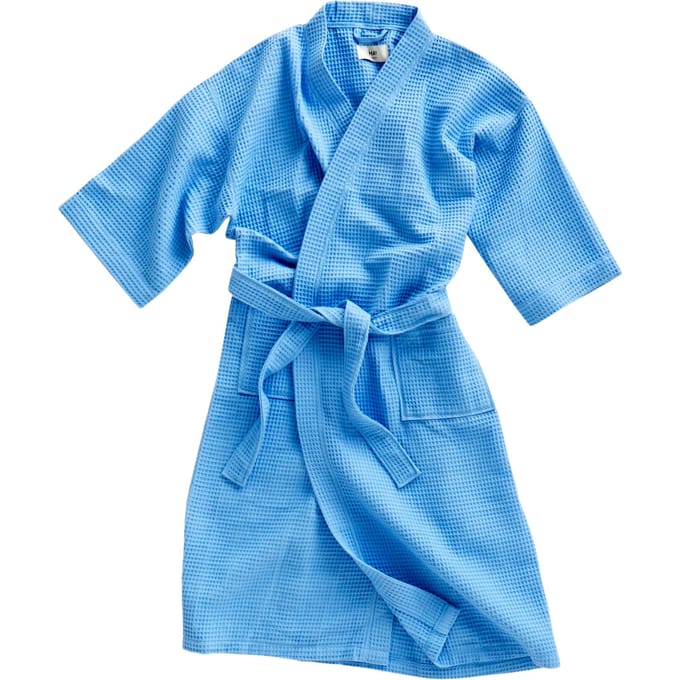 HAY Waffle Badjas - sky blue