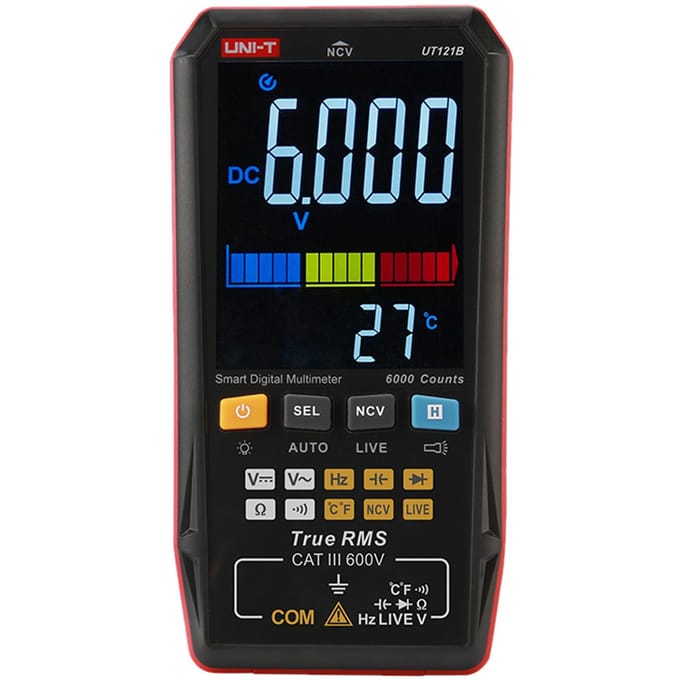 UNI-T UT121B Slimme digitale multimeter Mini draagbare universele tester Meerdere meters Voltmeter met UT121B