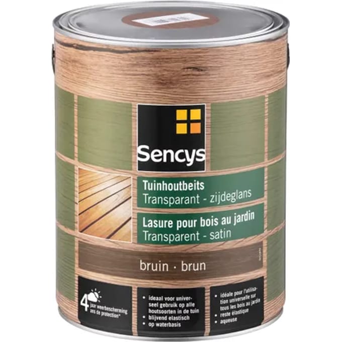 Sencys Buitenbeits Beits - Bruin - 5l