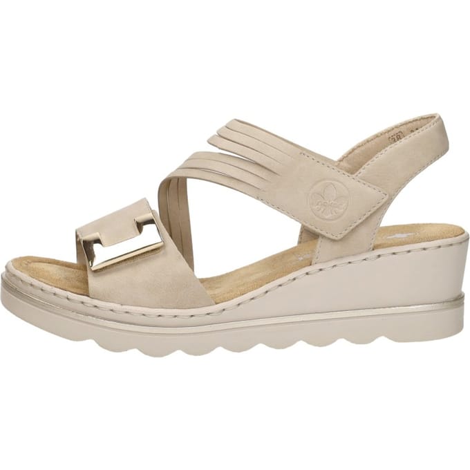 Rieker Sandalen Plat Sandalen Plat - beige - Maat 37