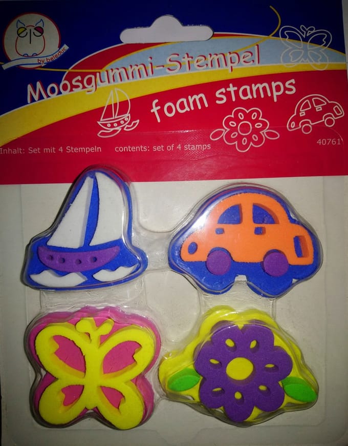 Stempel - set van 4 - foam