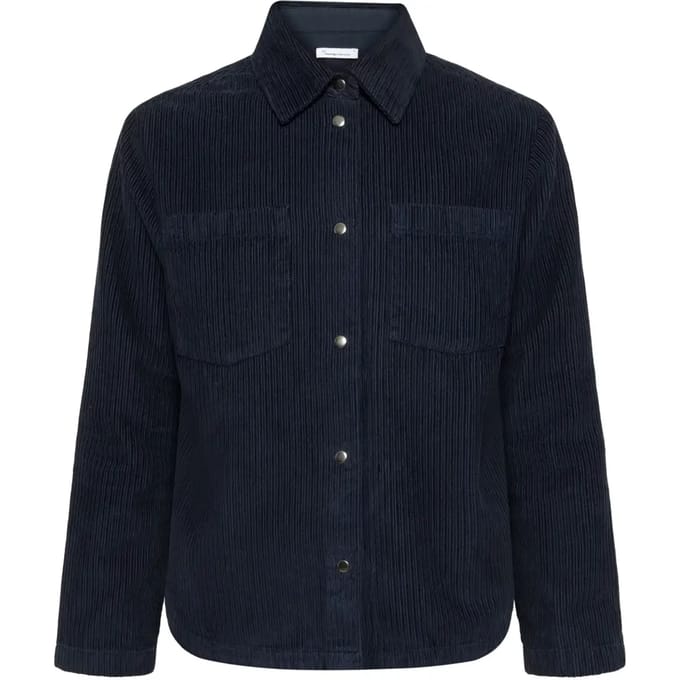 Damesoverhemd met lange mouwen KnowledgeCotton Apparel Irregular corduroy