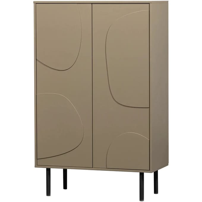 WOOOD Cadiz Opbergkast - Grenen - Mud - 135x85x40