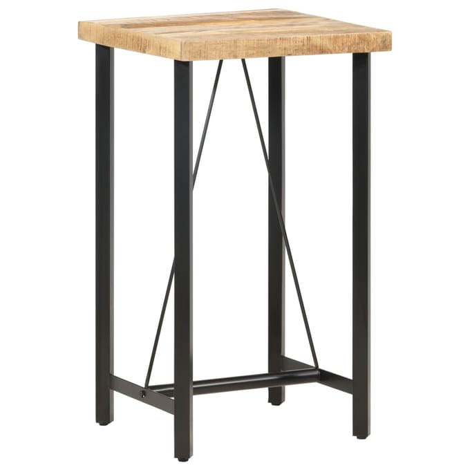 vidaXL - Bartafel - 60x60x107 - cm - ruw - mangohout