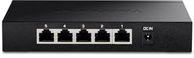 5-poorts 2,5G Unmanaged Switch met 25 Gbps Schakelvermogen