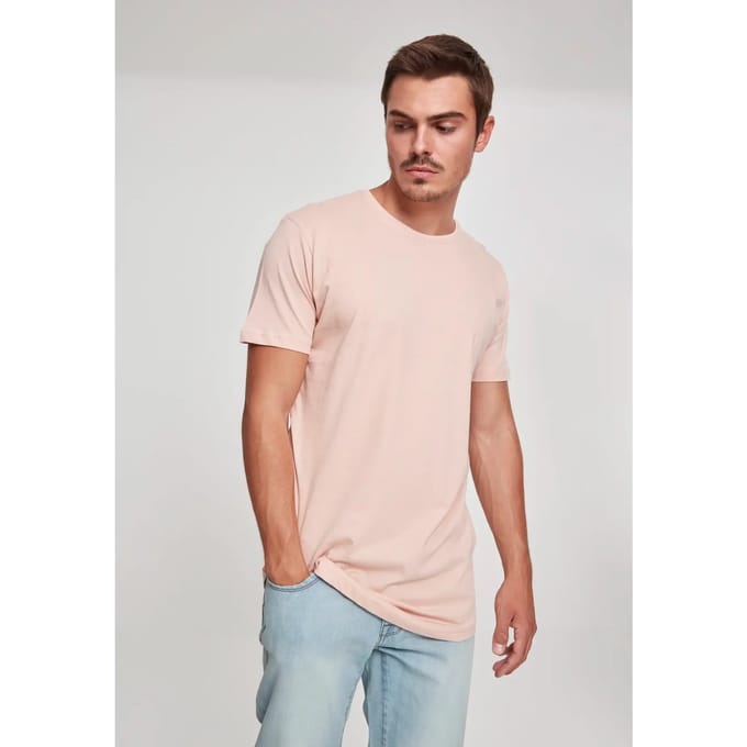 Urban Classics - Shaped Long Heren Tshirt - M - Roze
