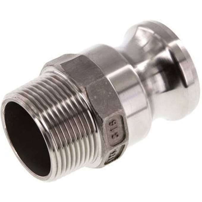 Camlock DN 32 (1 1/4'') Koppeling RvsR 1 1/4'' met buitendraad Type F MIL-C-27487