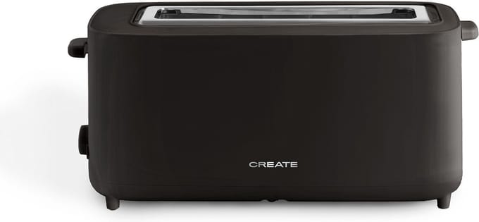 CREATE - Broodrooster 950W - Met veiligheidssysteem - Zes vermogensstanden - Zwart - TOAST STUDIO XL