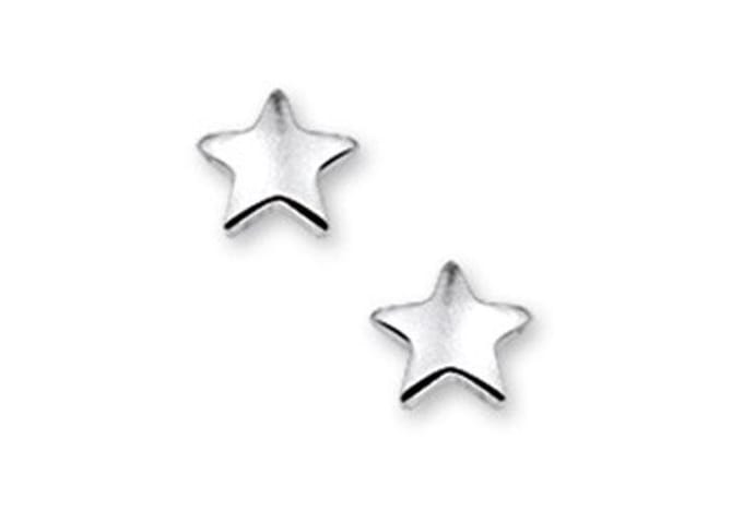 TFT Oorknoppen Ster Zilver Gerhodineerd Glanzend 4 mm x 4.5 mm
