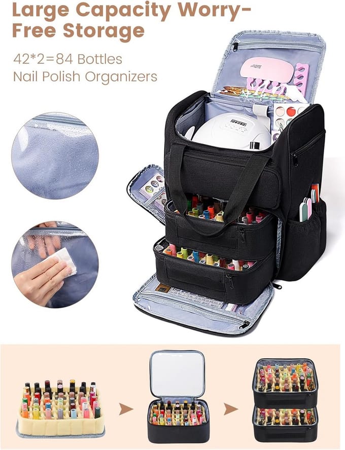 Nagellak Koffer - Nagel Koffer - Nagelopberger - Stevig materiaal