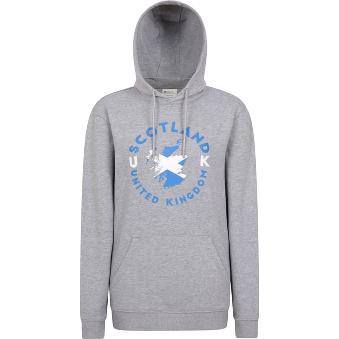 Mountain Warehouse Dames/Dames Schotse Vlag Overhead Hoodie (Lichtgrijs)