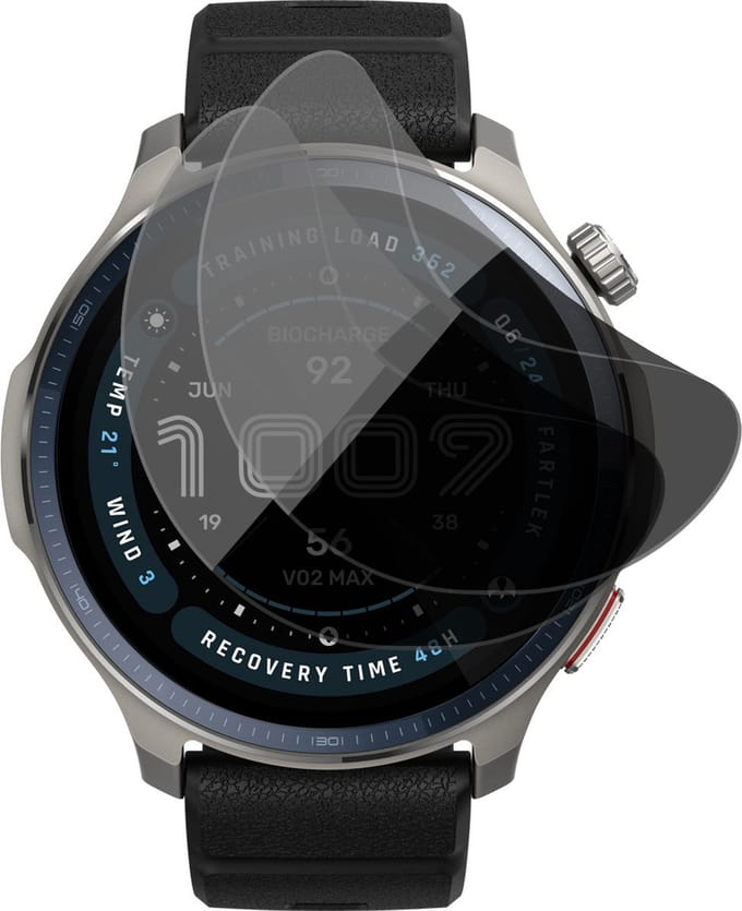 Privacy Screenprotector geschikt voor Amazfit Balance 2 - 2x FlexGuard Screen Protector