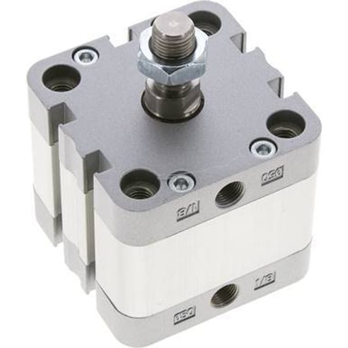 ISO 21287 Compacte Dubbelwerkende Cilinder 50-15mm - Magnetisch - Mannelijke Stang