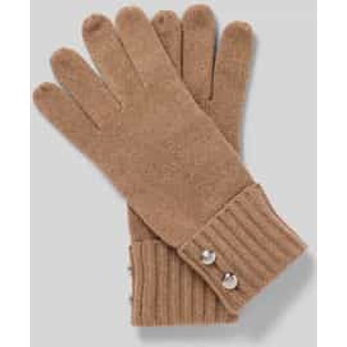 Handschoenen met labeldetail