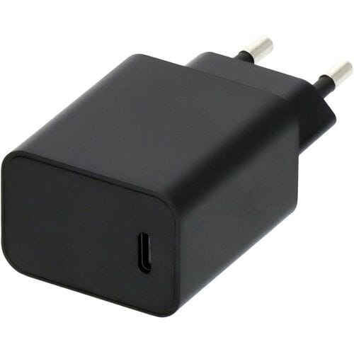 Brennenstuhl USB C lader 20W, Power Delivery, incl. 1m kabel, compact B 39 x D 80 x H 26 mm, zwart, 80g