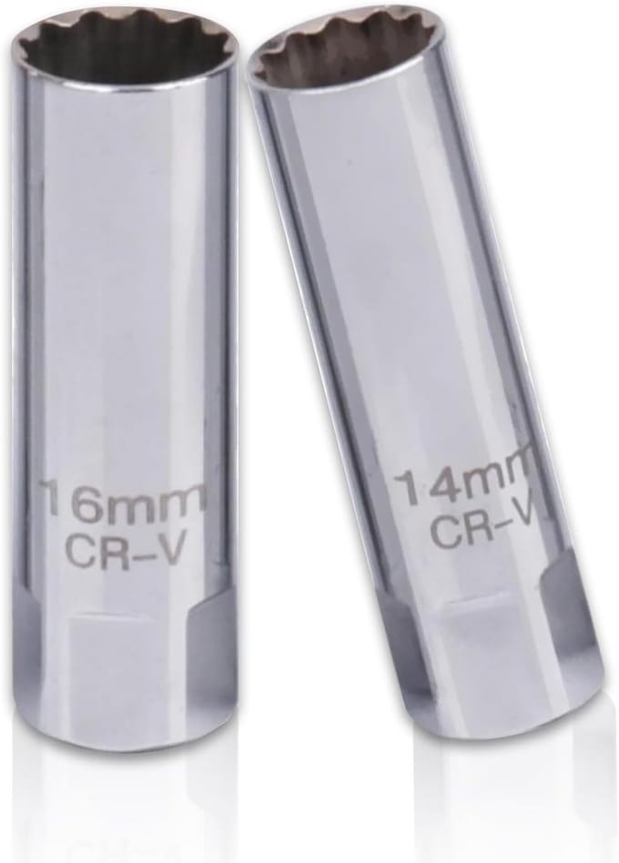 Magnetische Bougiesleutel Set 14mm en 16mm Dunwandig 3/8 Inch Drive