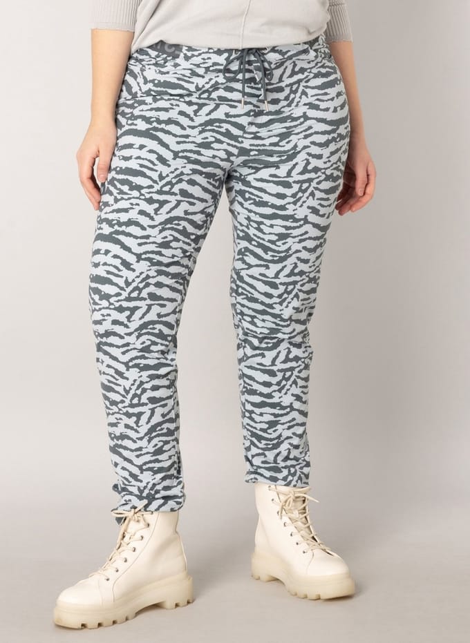 YESTA Veerle Essential Bottoms - Steel Blue/Multi-Col - maat X-0(44)