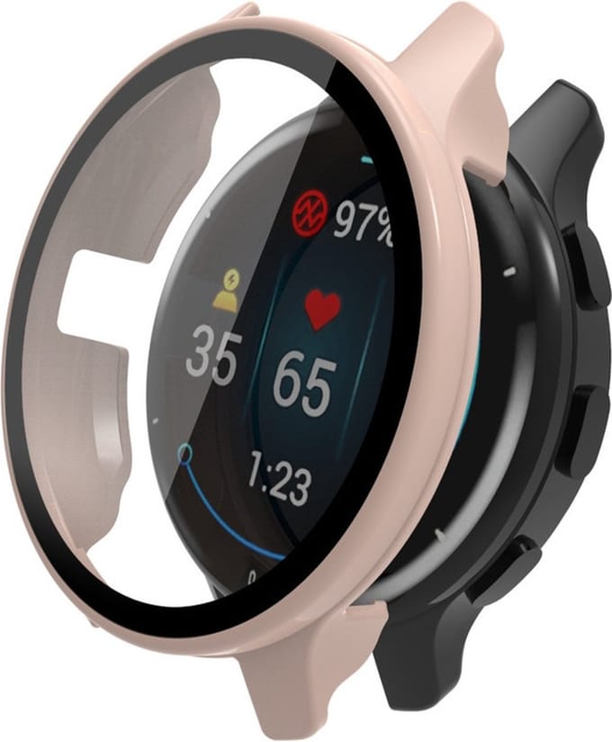 Watch case screenprotector - hoesje - geschikt voor Garmin Venu 2 - roze