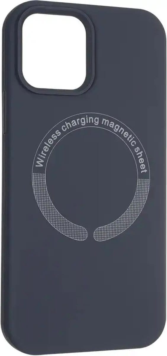 Premium Liquid Case Geschikt voor Apple iPhone 11 Pro Max met Camera Shield Geschikt voor MagSafe - FuturiQ - Zwart