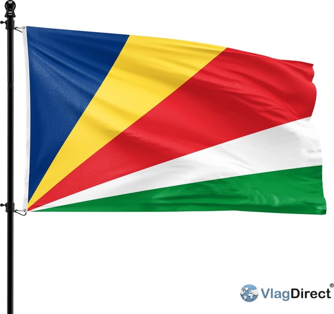 VlagDirect - Seychelse vlag - Seychellen vlag - 90 x 150 cm