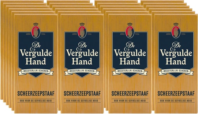 De Vergulde Hand Scheerzeep Staaf - Voordeelverpakking 24 x 75 Gram