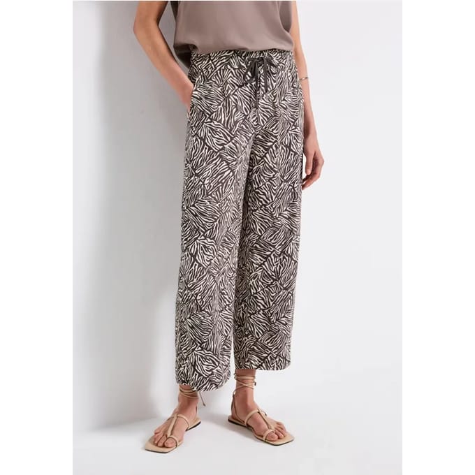 Broek met gedessineerde Wide Legs