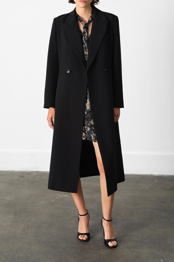 French Connection Azra Twill Structured Coat Black Taglia: 6 | Blazers Outlet | Donna | Nero