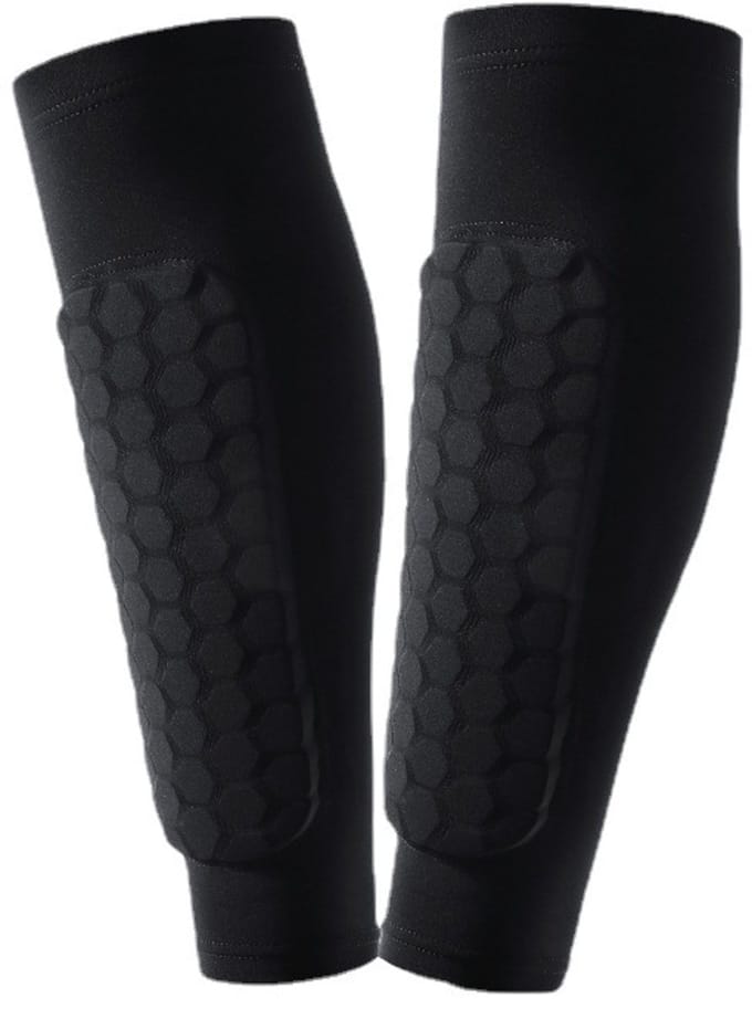Scheenbeschermers 2-pack voetbal scheenbeschermers voetbal beschermende uitrusting beenmouwen training sport beschermende uitrusting uitrusting-L