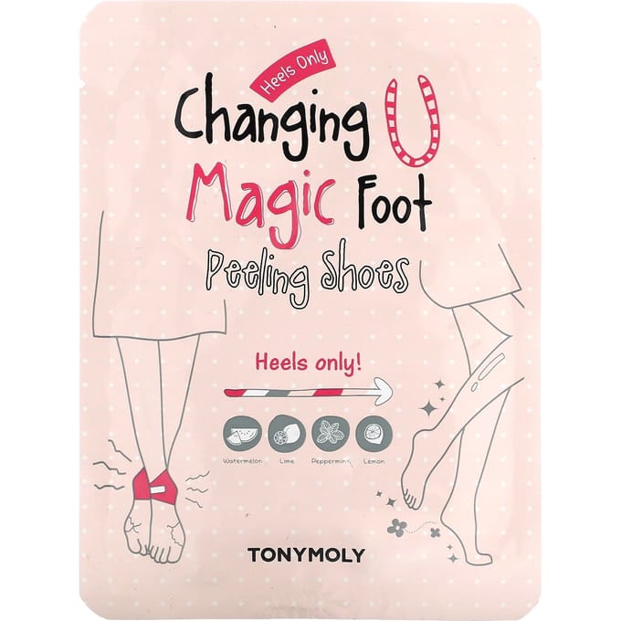 TonyMoly, Change U Chaussons Peeling Magiques pour les Pieds, 1 paire, 0,63 oz (18 g) white