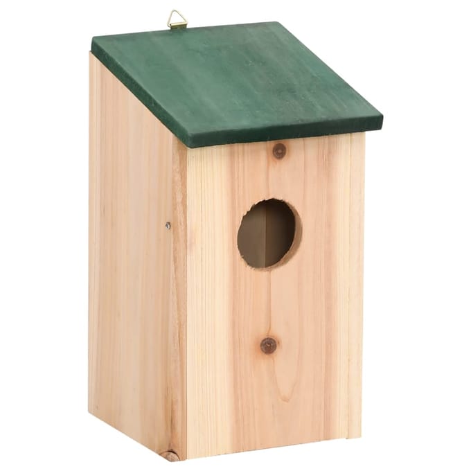Vidaxl Maisons Pour Oiseaux, 8 Pcs, En Bois, 12 X 12 X 22 Cm